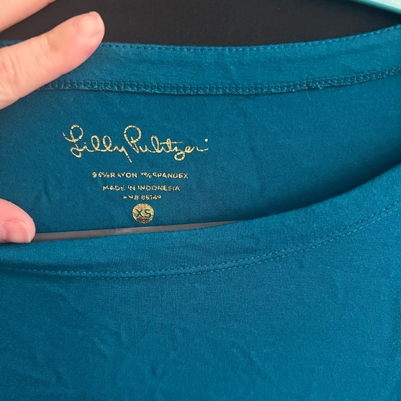 LILLY PULITZER TEAL DRESS - Picture 2 of 3